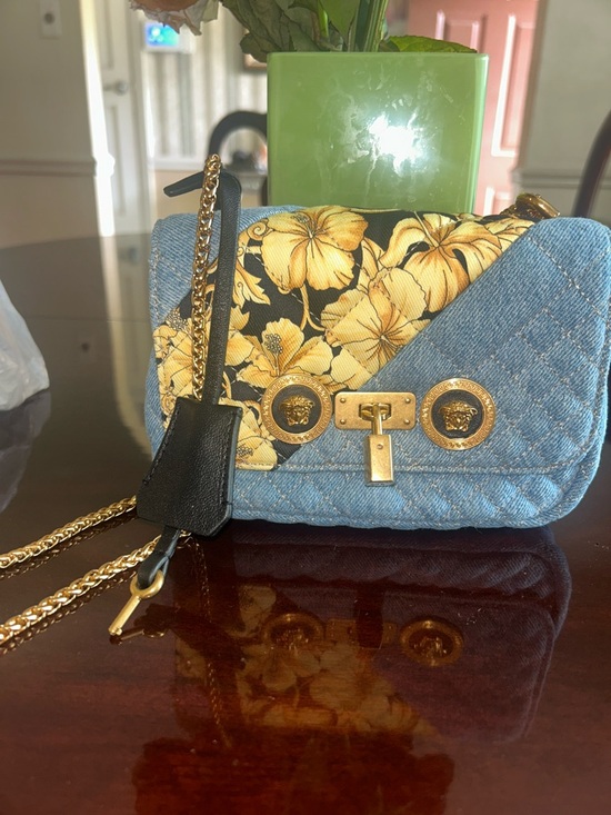 Versace Handbags - Denim Versace w/ Lock and key